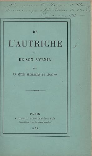 De L'Autriche et de son avenir.