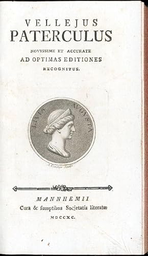 (Historiae Romanae libri duo). Novissime et accurate ad optimas editiones recognitus.