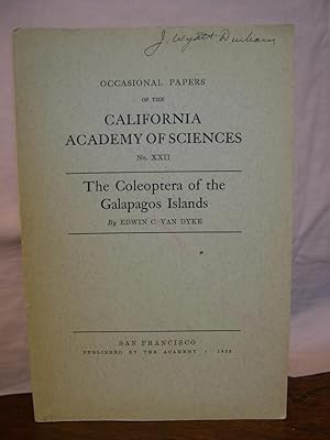 THE COLEOPTERA OF THE GALAPAGOS ESLANDS: OCCASIONAL PAPERS OF THE CALIFORNIA ACADEMY OF SCIENCES ...