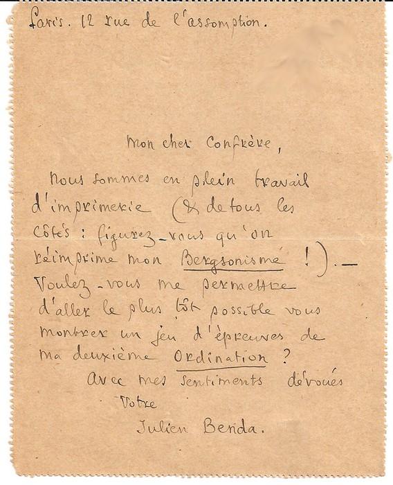 lettre d un médecin à un confrère