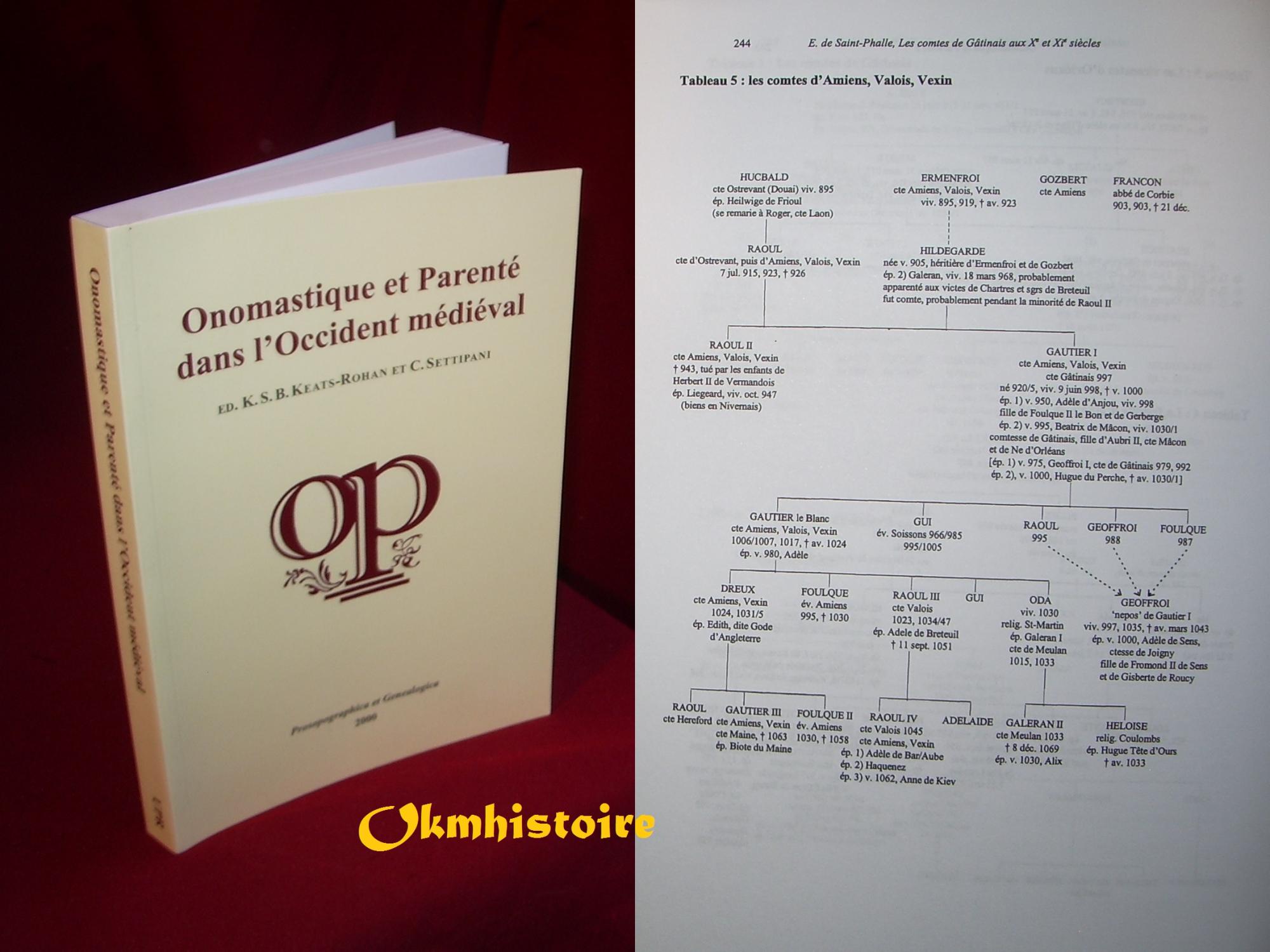 Onomastique et Parente dans l'Occident Medievale (Occasional Publications of the Unit for Prosopograhical Research S.)