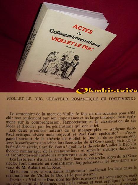 Actes du colloque international Viollet Le Duc: Paris 1980