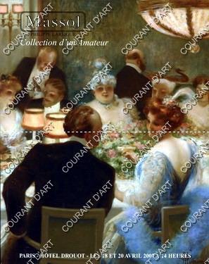 COLLECTION D'UN AMATEUR. AFFICHES. ESTAMPES. LIVRES. TABLEAUX DONT 24 OEUVRES D'ALBERT GUILLAUME....