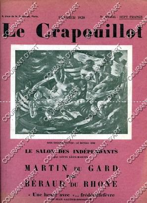 LE CRAPOUILLOT. FEVRIER 1928. N° SPECIAL. LE SALON DES INDEPENDANTS. CHOUMANOVITCH. HERMINE DAVID...