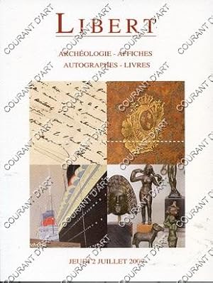 ARCHEOLOGIE. AFFICHES. AUTOGRAPHES. LIVRES. [AROU. COLLIN. FORE. MULLER. HENRI II. CATHERINE DE M...