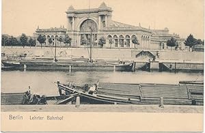 AK, alte Postkarte schwarz / weiß Ansicht Berlin. Lehrter Bahnhof.