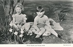 AK, alte Postkarte Prince Charles Und Princess Anne. Photo Studio (6).