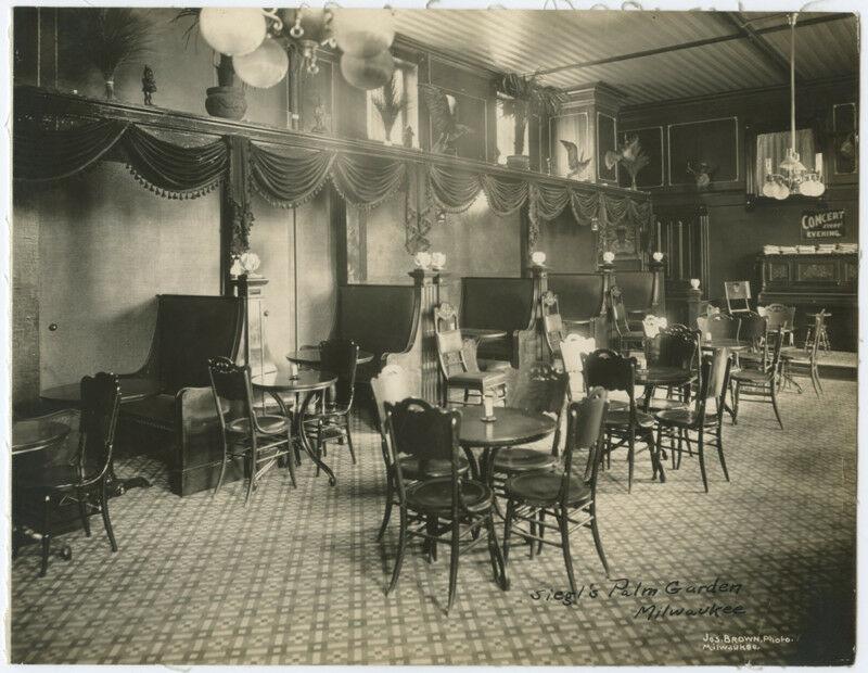 Antique Art Deco Artistic Palm Garden Milwaukee Wi Photo Interior