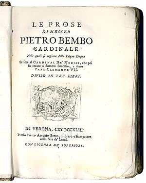 Pietro Bembo: Prose della volgar lingua II (German Edition)