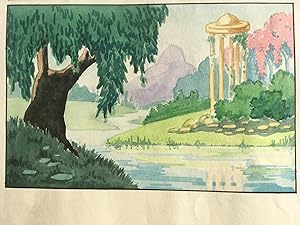 Disney Original Preliminary Book Art for the Pastorale Scene in Fantasia