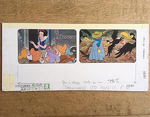 Disney Original Art for Snow White Comic Strip in Disneyland Magazine