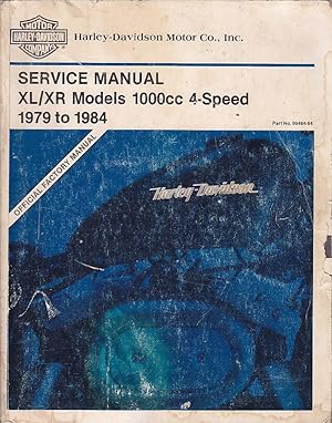 Service Manual XL/XR 1000cc 4-Spd 1979-1984 [Harley-Davidson]