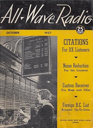 Air-Wave Radio Magazine October 1937 Vol. 3, No. 10