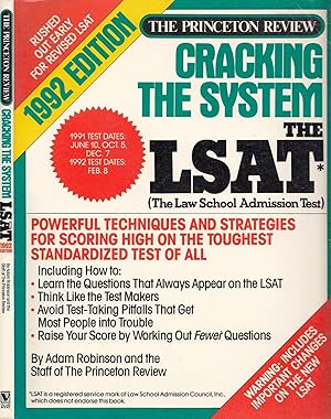 The Princeton Review Cracking the System The LSAT Law School Admission Test 1992 Edition