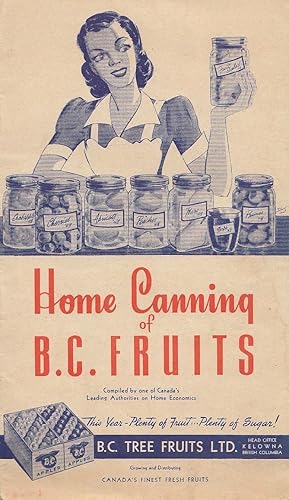 Home Canning Of B.C. Fruits