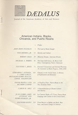 Daedalus Journal Of American Academy Of Arts And Science American Indians, Blacks, Chicanos, And ...