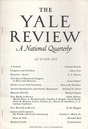 The Yale Review A National Quarterly Autumn 1979 The Idea of Historical Progress In Marx and Marxism