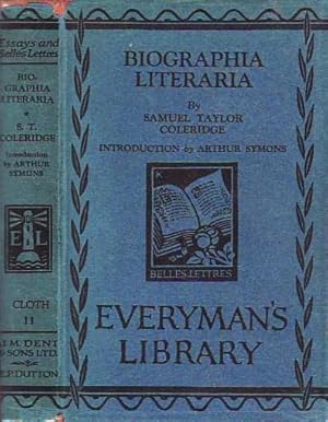 Biographia Literaria EVERYMAN'S LIBRARY # 11