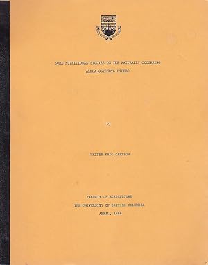 Final Report on the Toxicity and Nutritional Aspects of the a-Glyceryl Ethers; Some Nutritional S...