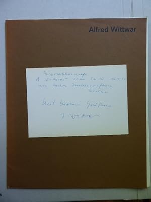 Alfred Wittwar - Ölbilder, Zeichnungen, Graphik. Mit einem Vorwort von Prof. Jorg Lampe.