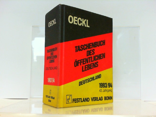 Taschenbuch des öffentlichen Lebens 1993/94. Deutschland.