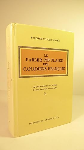 Le parler populaire des canadiens francais