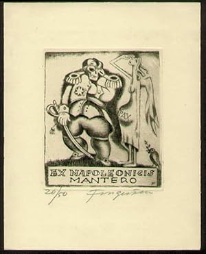 Exlibris für Mantero. "Ex Napoleonicis".