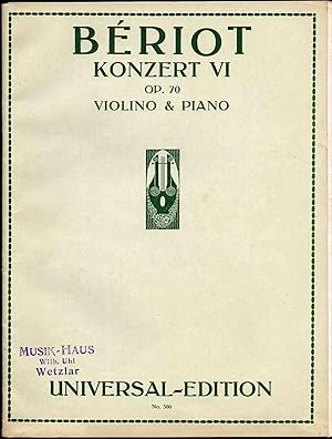 - Konzert VI, Op.70, Violino & Piano - (rev. v. Arnold Rose).
