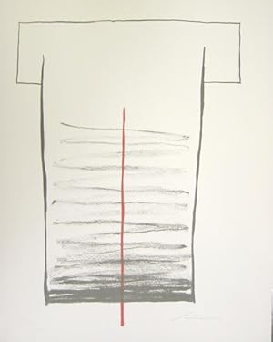 Ohne Titel. Farbige Original-Lithographie.