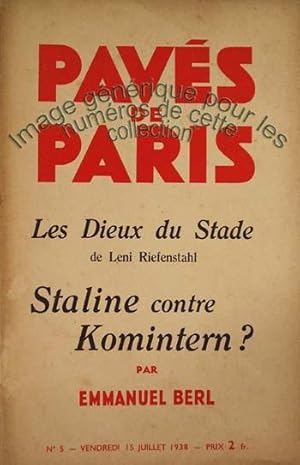 Pavés de Paris (n° 23) La NRF contre la paix.