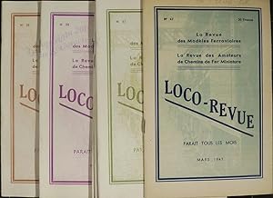 Loco-revue. La revue des modèles ferroviaires. 4 numéros