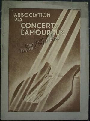 Association des concerts Lamoureux. Salle Gaveau. Programme 1936.