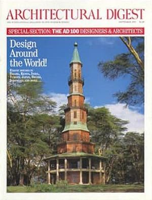 Architectural Digest Magazine September 1995 Designs Around the World (Single Issue)