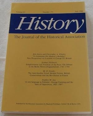 History: The Journal of the Historical Association, Volume 83, Number 271, July 1998