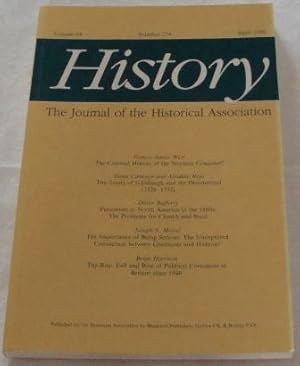 History: The Journal of the Historical Association, Volume 84, Number 274, April 1999