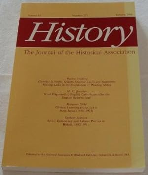 History: The Journal of the Historical Association, Volume 85, Number 277, January 2000