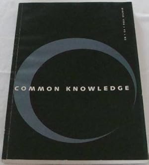 Common Knowledge Winter 1996 Volume 5 Number 3