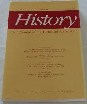 History: The Journal of the Historical Association, Volume 82, Number 268, October 1997