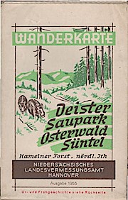 Wanderkarte Deister, Saupark, Osterwald, Süntel, Hamelner Forst, nördl. Ith : Sonderkarte [1:50.0...