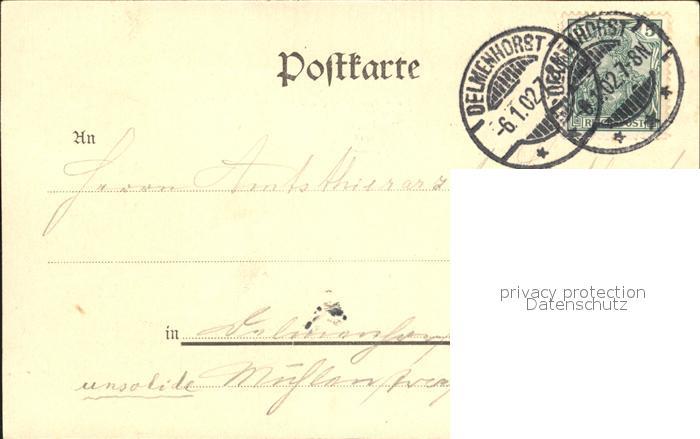 Postkarte Carte Postale Delmenhorst Bahnhof ...