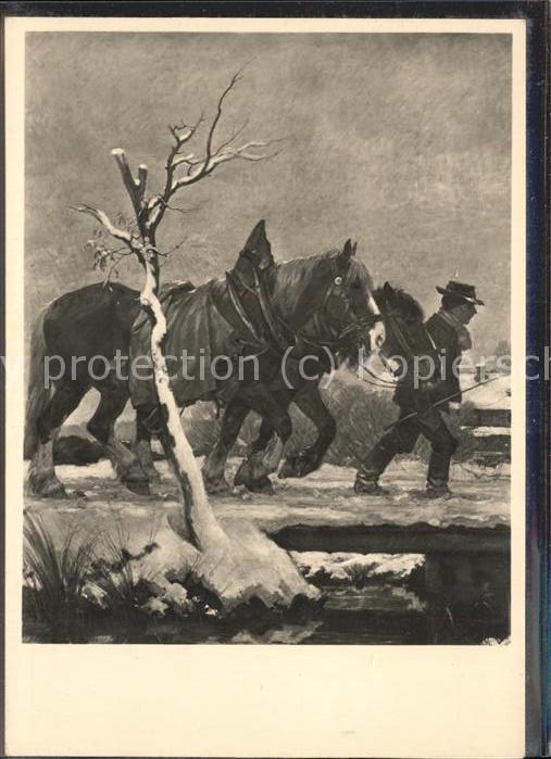 Postkarte Carte Postale Künstlerkarte Franz Xaver Stahl Heimkehr