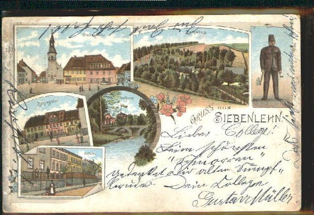 Postkarte Carte Postale 40389536 Siebenlehn Siebenlehn Schule Zollhaus