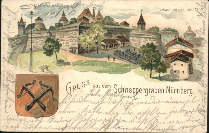 Postkarte Carte Postale 40945390 Nuernberg Schneppergraben Nuernberg