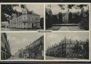 Riesa,Stadtwappen,Mini Union Autogramm-Ansichtskarte