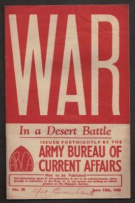 WAR : issue 20 : June 13th, 1942 : [News Facts for Fighting Men]