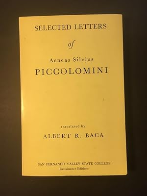 Seleted letters of Aeneas Silvius Piccolomini