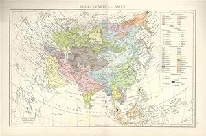 Völkerkarte von Asien.