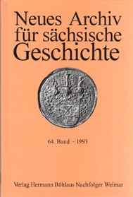 Neues Archiv für Sächsische Geschichte, 64. Band, 1993.
