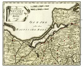Landkarte Ostpreußen Westpreußen Polen Danzig nach Reilly Repro Des Königreichs Preussen nordwest...
