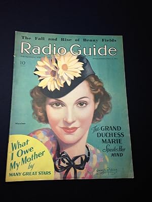 RADIO GUIDE THE NATIONAL WEEKLY OF PROGRAMS AND PRESONALITIES WEEK ENDING MAY 16, 1936